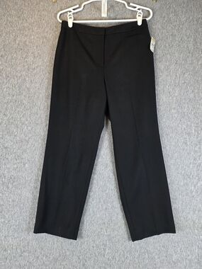 New Talbots Stretch Wool Trousers Pants Black Wmn's 10